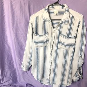 Stripped button down